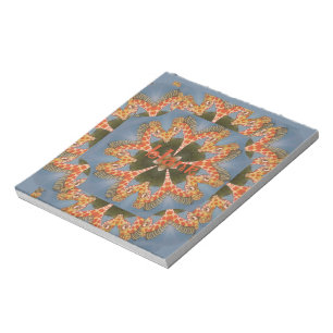 Schöne erstaunliche afrikanische bunte Giraffe lee Notizblock