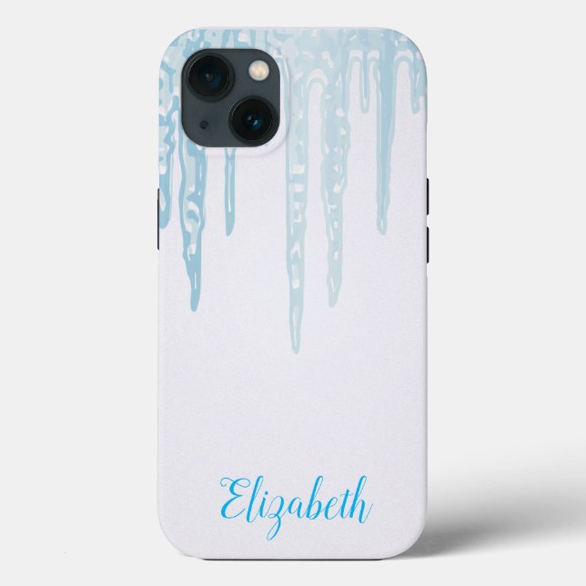 Schöne, erstaunliche, blaue Weihnachtsmate Case-Mate iPhone Hülle (Rückseite)