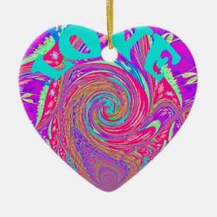Schöne erstaunliche Liebeswirbel-Text-Kunst-Druck- Keramikornament