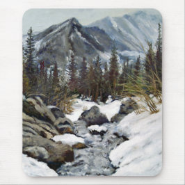 Schöne Estes Park Colorado Winter Stream Mouse Mousepad