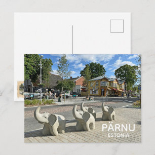 Schöne estnische Pärnu-Ansichtskarte! Postkarte