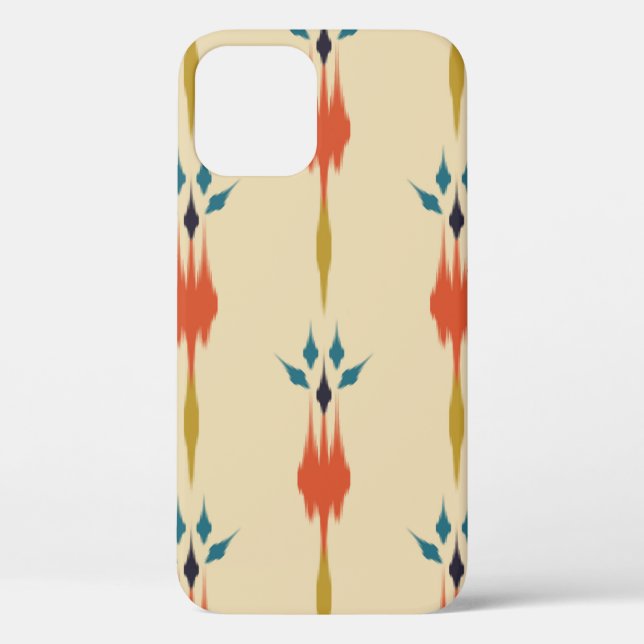 Schöne ethnisch abstrakte Kunst des Ikat Case-Mate iPhone Hülle (Rückseite)