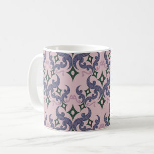 Schöne ethnische Damaskus-Punktmusterung  Kaffeetasse