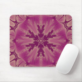 Schöne exotische Blume Lila Schatten Mousepad