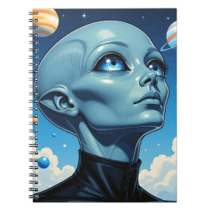 Schöne Extraterrestrische Alien Notizblock