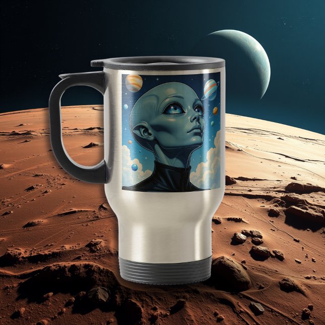 Schöne Extraterrestrische Alien Reisebecher (Von Creator hochgeladen)