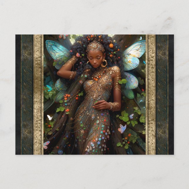 Schöne Faia Fantasy Kunst Postkarte (Vorderseite)