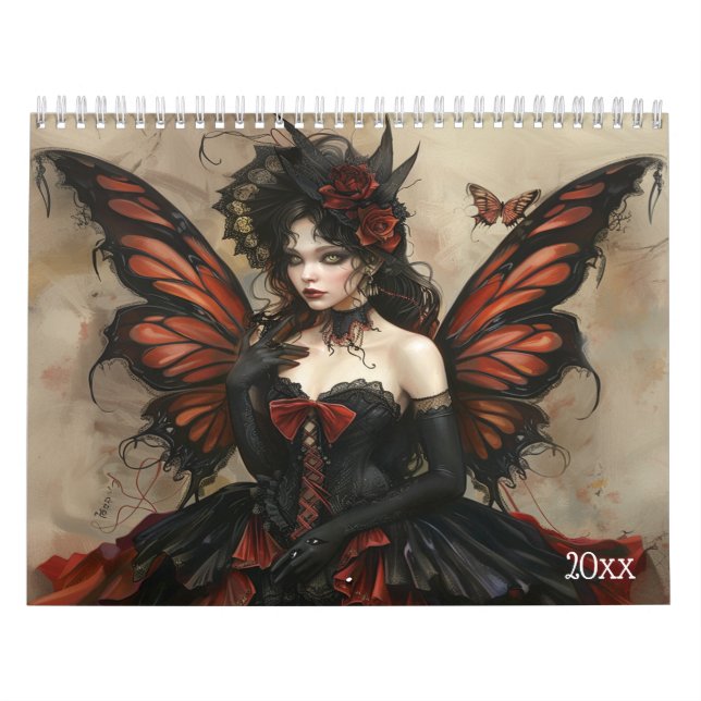 Schöne Fairies Butterflies Elegant Kalender (Titelbild)