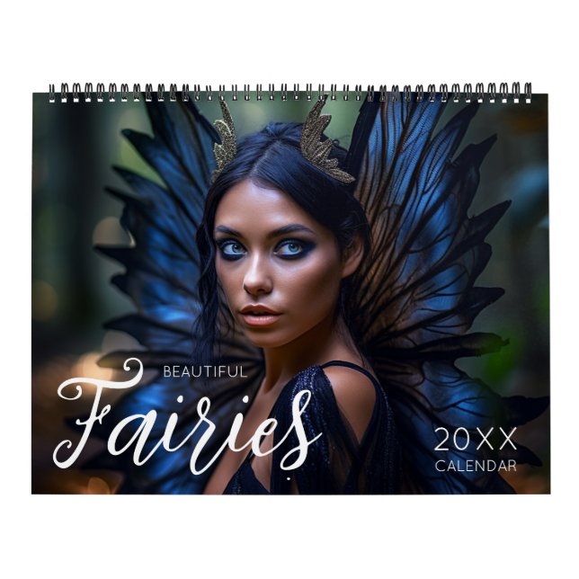 Schöne Fairies Fantasy Mystic Magic Template Kalender (Titelbild)