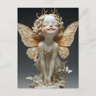 Schöne Fairy Antenna Spitzen Flügel Schmetterlinge Postkarte