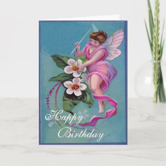 Schöne Fairy Birthday Card Karte