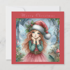 Schöne Fairy Frohe Weihnachten Einladung