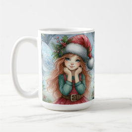 Schöne Fairy Frohe Weihnachten Kaffeetasse