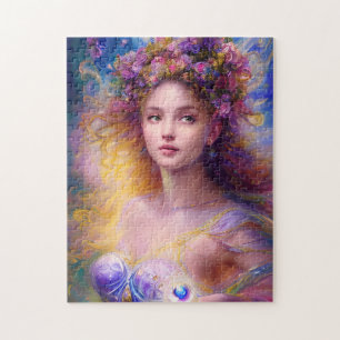 Schöne Fairy Girl ai art Puzzle