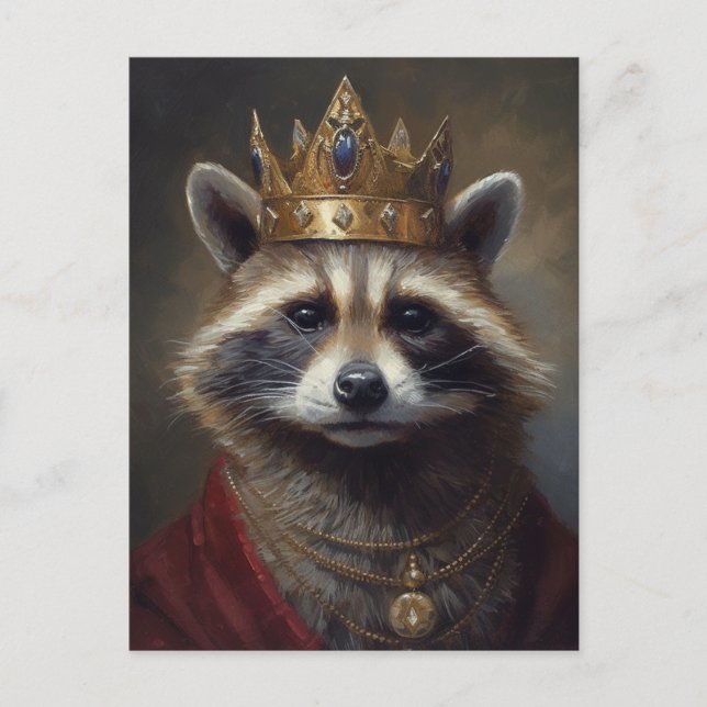 Schöne Fairytale Raccoon Postkarte (Vorderseite)