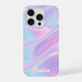 Schöne falsche iridierende benutzerdefinierte Name iPhone 15 Pro Hülle