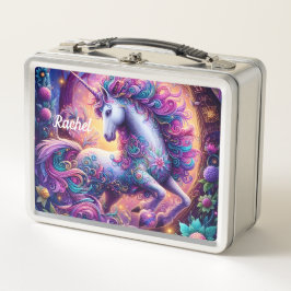Schöne Fantasy-Einhorn-Metall-Lunchbox Metall Brotdose