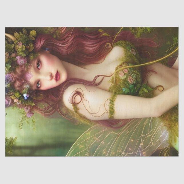 Schöne Fantasy Faicess Dekoupage Seidenpapier (Vorderseite)