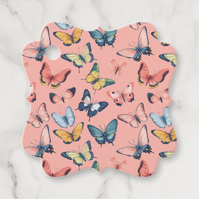 Schöne Farbdrucke Geschenkanhänger (Vorderseite)