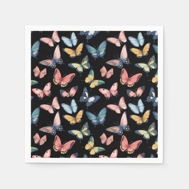 Schöne Farbdrucke Serviette (Vorderseite)