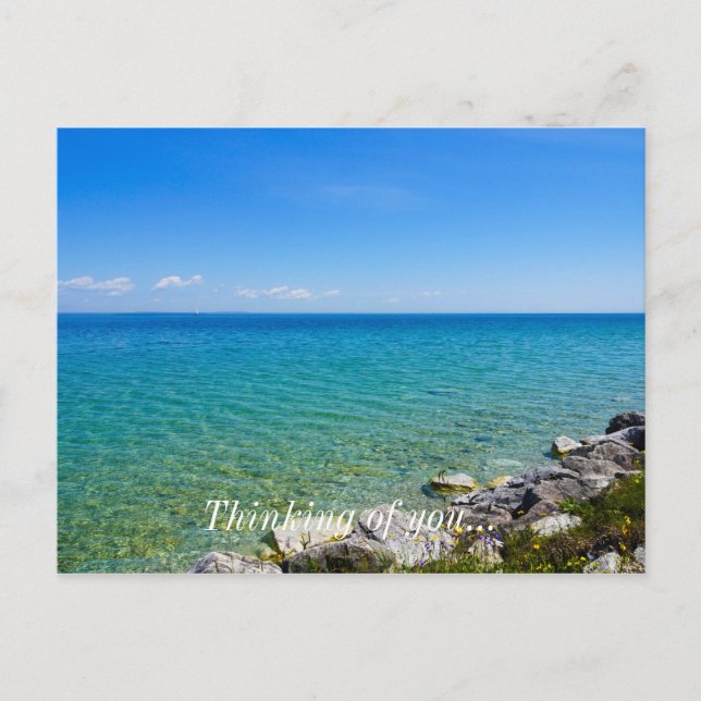 Schöne Farben des Huron-Sees Postkarte (Vorderseite)