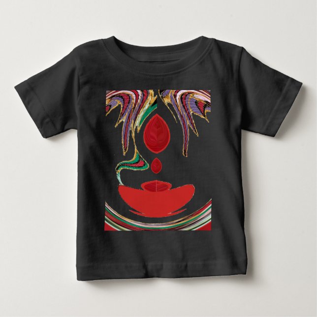 Schöne Farben in Rot, Weiß, Lila, Grün Baby T-shirt (Vorderseite)