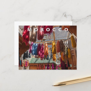Schöne Farben marokkanisches Handwerk Postkarte