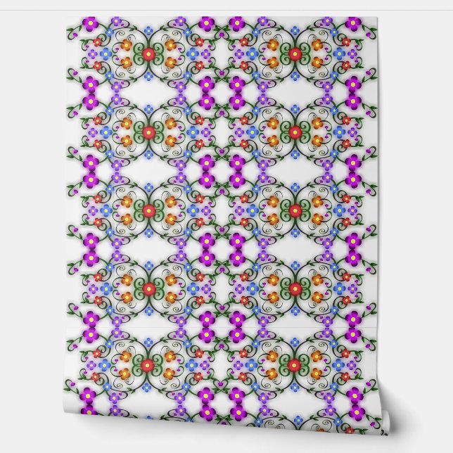 Schöne Farben Vintage Teppiche Tapete (Abrollen)