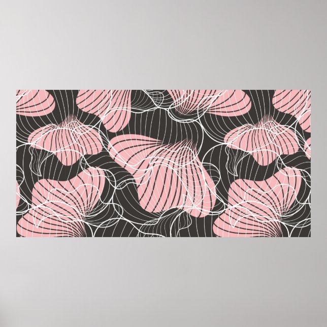 Schöne farbenfrohe abstrakte nahtlose Muster. Rück Poster (Vorne)