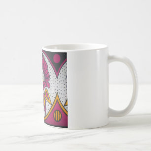Schöne farbenfrohe afrikanische Stoffmotiv-Kunst Kaffeetasse