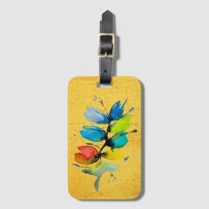 Schöne farbenfrohe, blumenlose Blume Gepäckanhänger