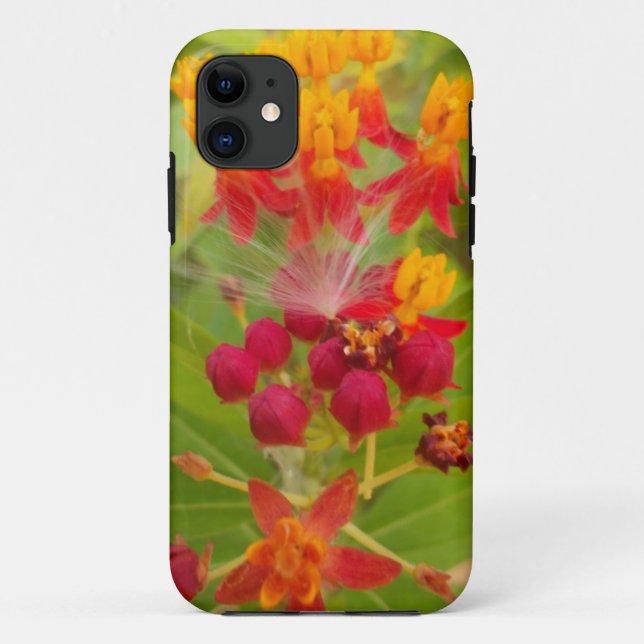 Schöne, farbenfrohe Blüte mit Milkweed Art Printin Case-Mate iPhone Hülle (Rückseite)