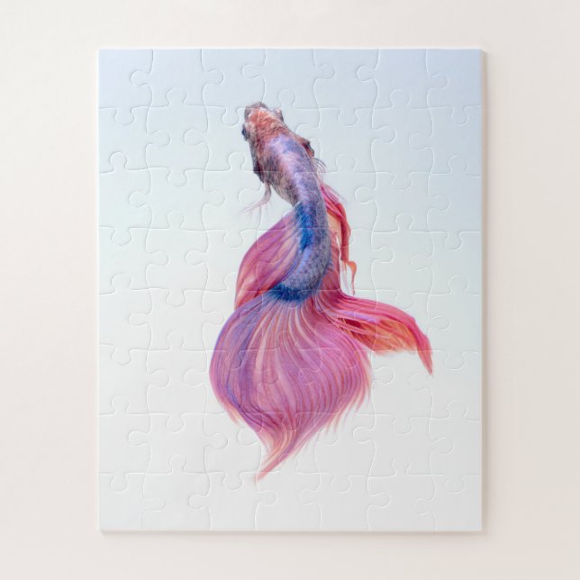 Schöne farbenfrohe Fantasie Koi Fish Puzzle (Vertikal)