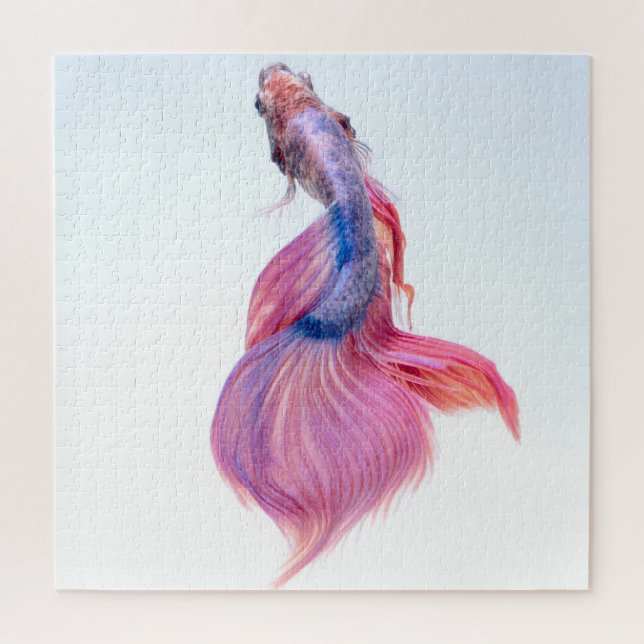 Schöne farbenfrohe Fantasie Koi Fish Puzzle (Vertikal)