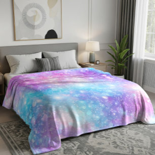 Schöne farbenfrohe glitzernde Hintergrund Fleecedecke