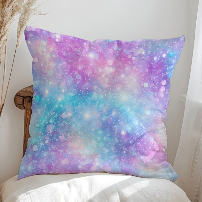 Schöne farbenfrohe glitzernde Hintergrund Kissen (Von Creator hochgeladen)
