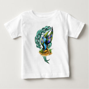 Schöne farbenfrohe keltische Fee Baby T-shirt