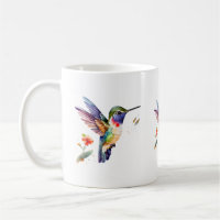 Schöne farbenfrohe Kolibri-Illustration