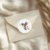 Schöne farbenfrohe Kolibri-Illustration