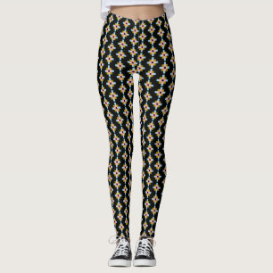 Schöne farbenfrohe Kreuz-Geometrie Leggings
