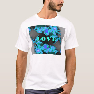 Schöne farbenfrohe Love Universum Vektordesign Kun T-Shirt