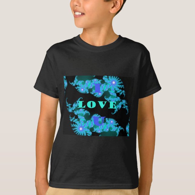 Schöne farbenfrohe Love Universum Vektordesign Kun T-Shirt (Vorderseite)