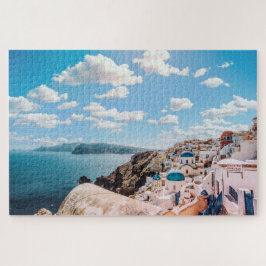 Schöne farbenfrohe Santorini Puzzle
