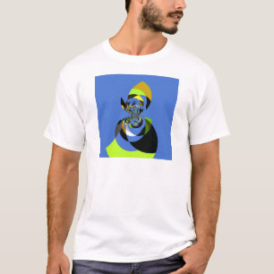 Schöne farbenfrohe Silhouette Illustrationen T-Shirt