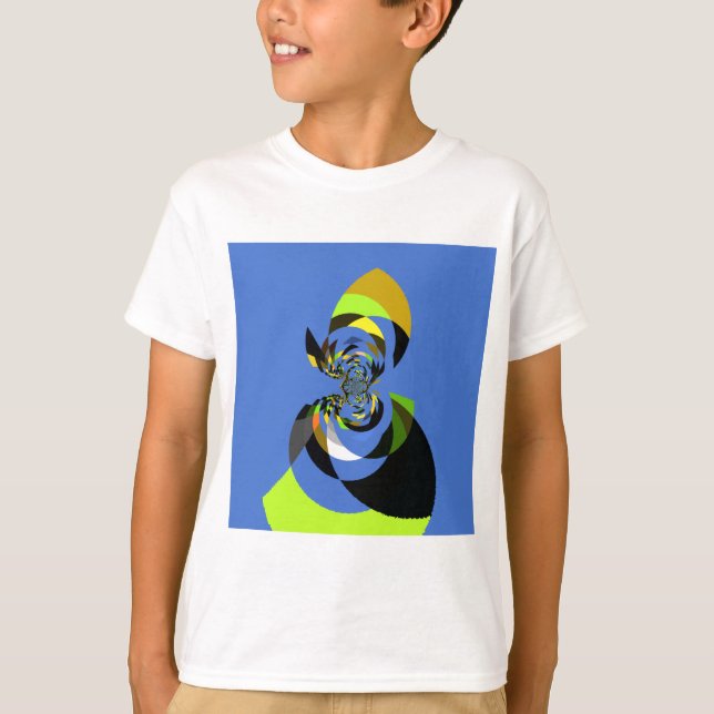 Schöne farbenfrohe Silhouette Illustrationen T-Shirt (Vorderseite)