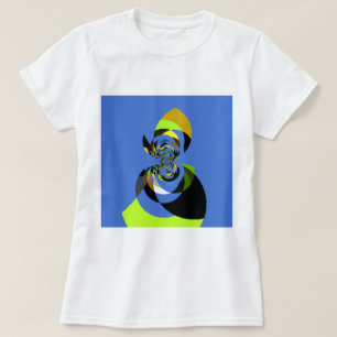Schöne farbenfrohe Silhouette Illustrationen T-Shirt