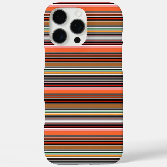 Schöne farbenfrohe Streifen Case-Mate iPhone Hülle (Rückseite)