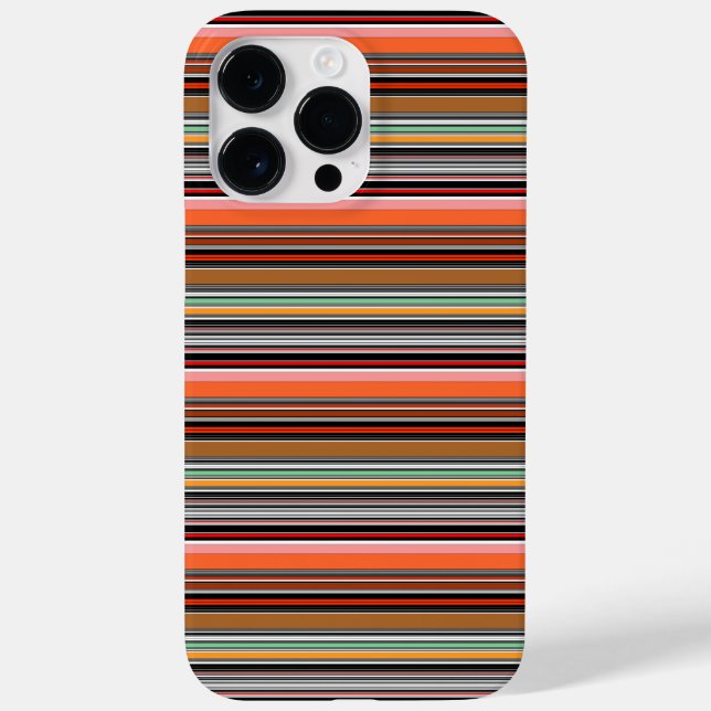 Schöne farbenfrohe Streifen Case-Mate iPhone Hülle (Rückseite)
