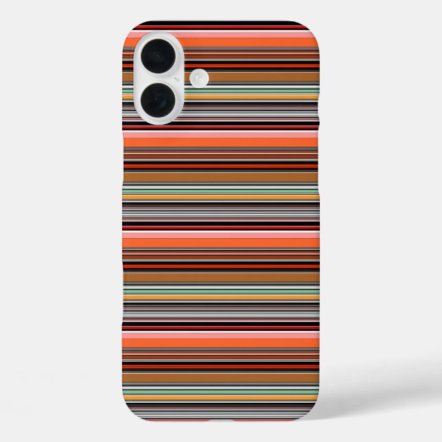 Schöne farbenfrohe Streifen Case-Mate iPhone Hülle (Rückseite)