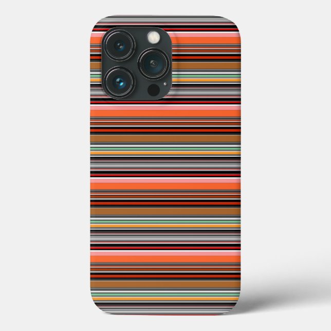 Schöne farbenfrohe Streifen Case-Mate iPhone Hülle (Rückseite)